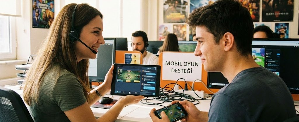 Mobil Oyun Geliştirme ve Destek Görseli