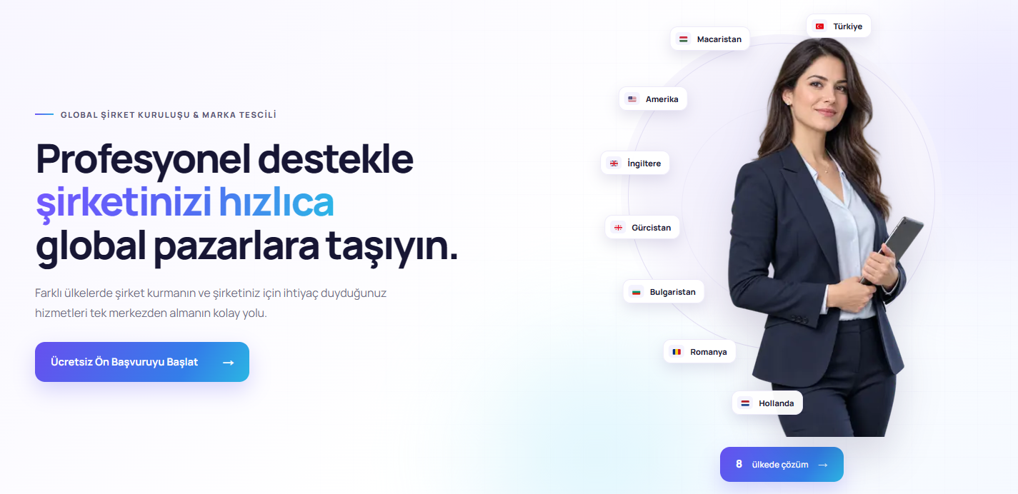 MarcaWorld ile farklı ülkelerde profesyonel şirket kuruluş desteği